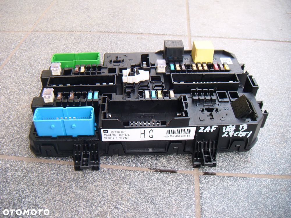 opel zafira b 1.9 cdti BSI   13220831 - 1