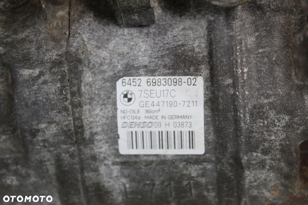 KOMPRESOR KLIMATYZACJI BMW E60 3.0D M57 6983098 - 8
