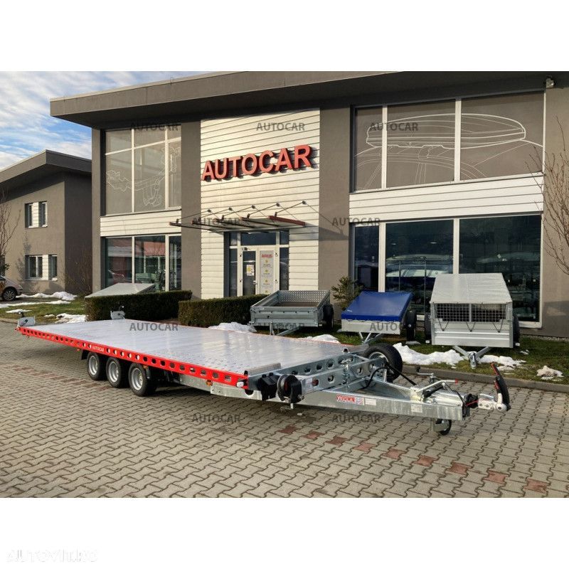 Wiola L35G65P Trailer transport auto cu sistem de franare basculabile cu trei axe ALU - 4