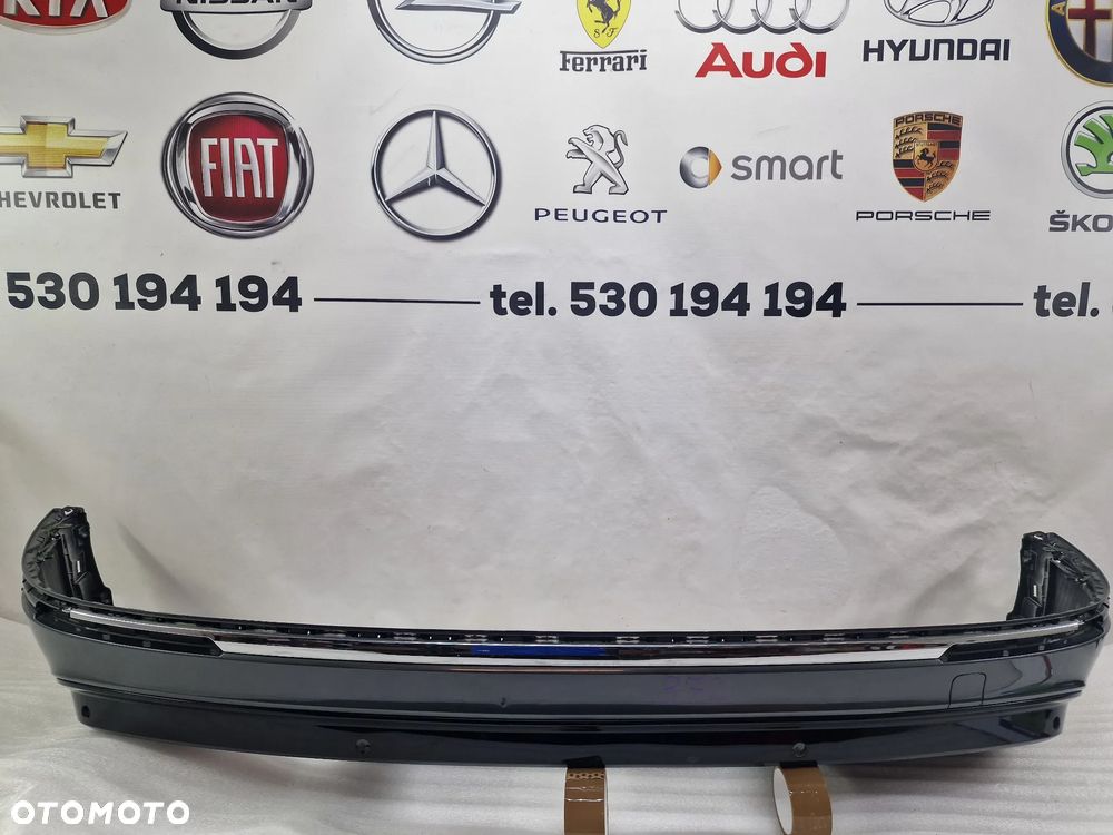 VW TIGUAN II 5NA 15- R-LINE ZDERZAK TYLNY TYLNI TYŁ + DYFUZOR POD HAK + ŚRODKOWY CHROM , NR 5NA807521C + 5NA807568G , NR AUKCJI DT872 - 1