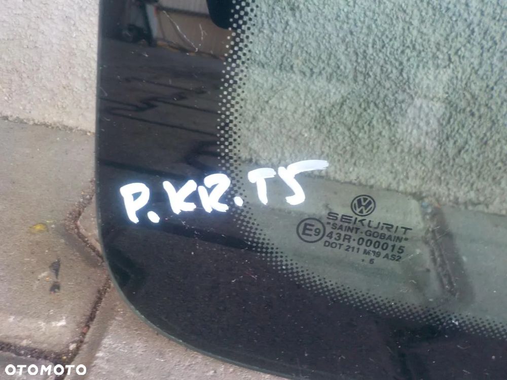 VW T5 SZYBA PRAWA BOCZNA PRAWY BOK TYŁ KRÓTKI - 2