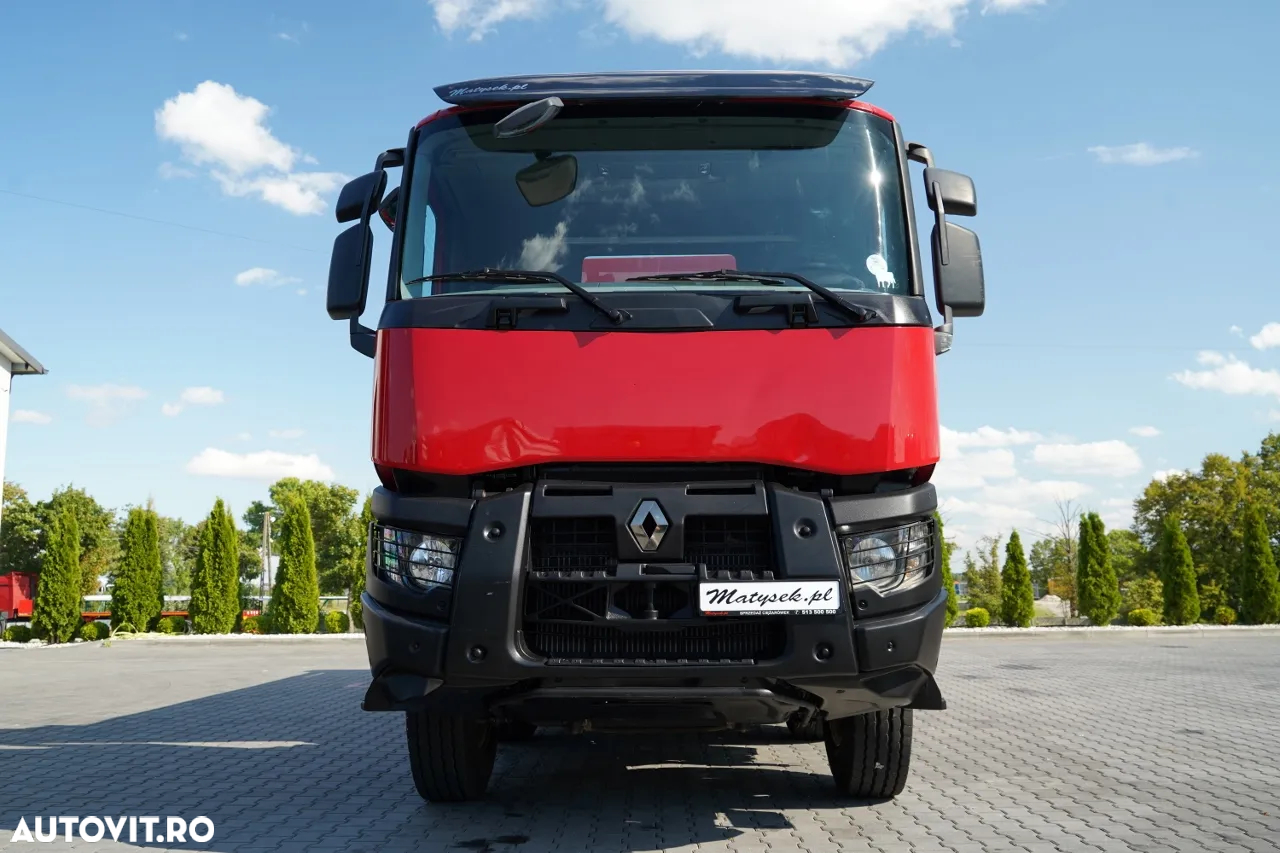 Renault C 430 / 8x4 / BASCULATOR DUBLU - 6M / HAYON HIDRODOXY / TRAPĂ / ANVELOPE 100% / IMPORTAT - 11