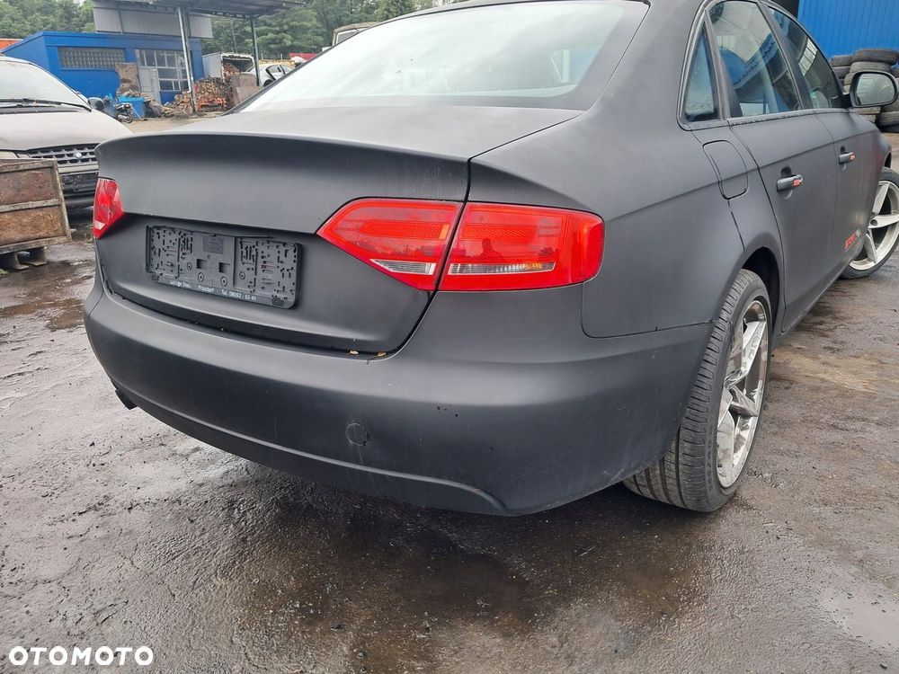 Audi A4 B8 SEDAN 07-12 Zderzak tył czarny mat - 1