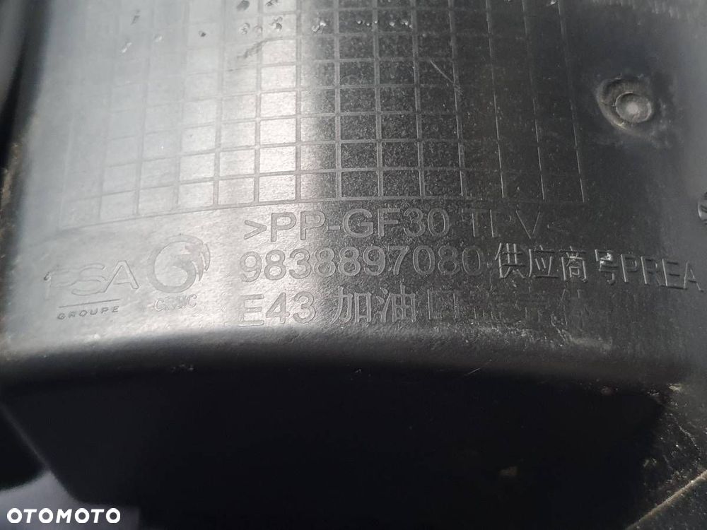 KLAPKA WLEWU PALIWA KOREK CITROEN C5 X BENZYNA 9838897080 - 10