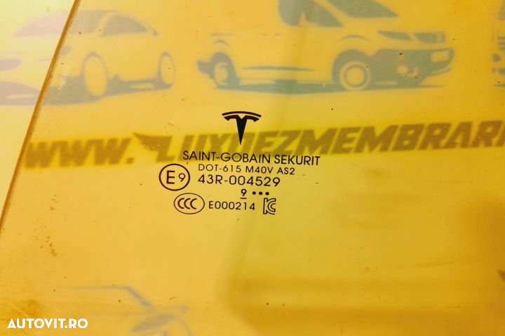 Geam usa stanga spate Tesla Model 3 1  [din 2017 pana  2020] seria - 2