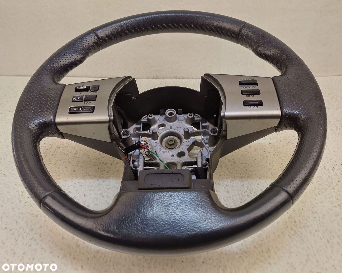 NISSAN PATHFINDER R51 KIEROWNICA SKÓRZANA MULTIFUNKCJA 48430-EB430 - 4