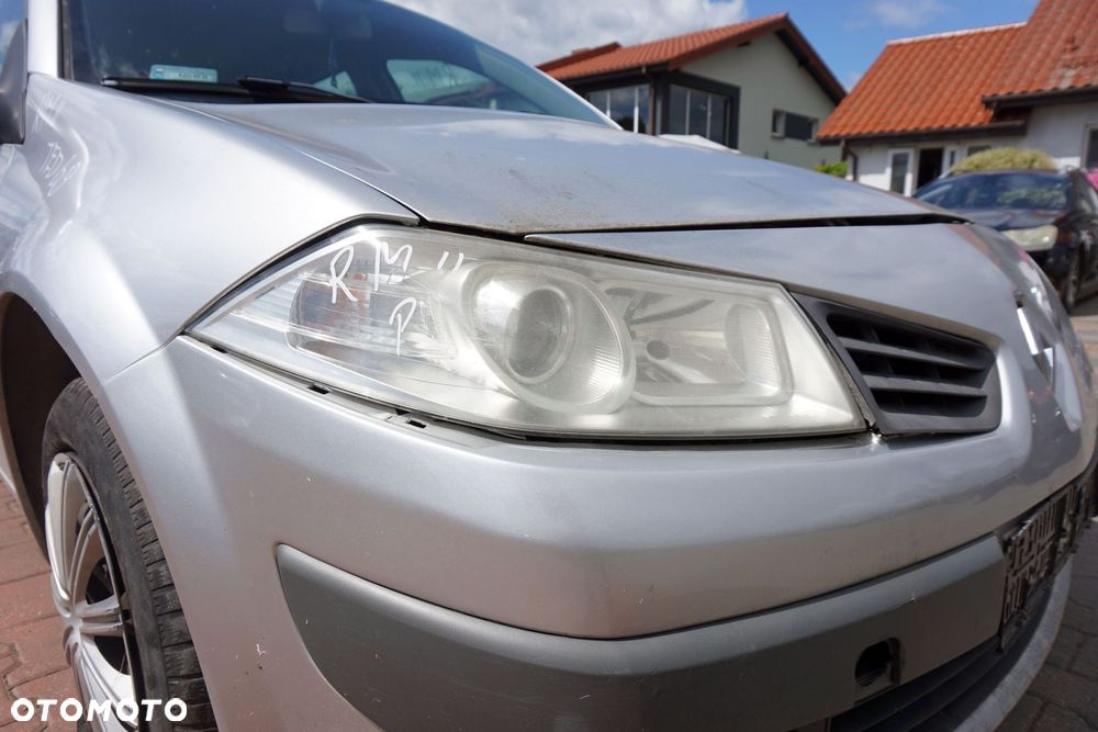 MASKA ZDERZAK BŁOTNIKI LAMPY MEGANE II PH2 LIFT TED69  RENAULT 2006-2008 SREBRNY PRZÓD KOMPLETNY - 11