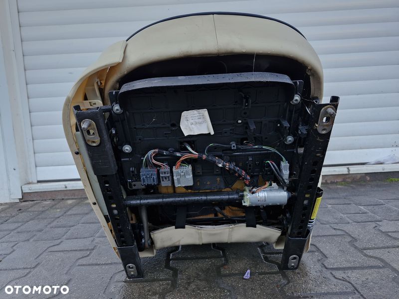 range rover l322 fotel prawy przód przedni pasażera skóra uk - 10