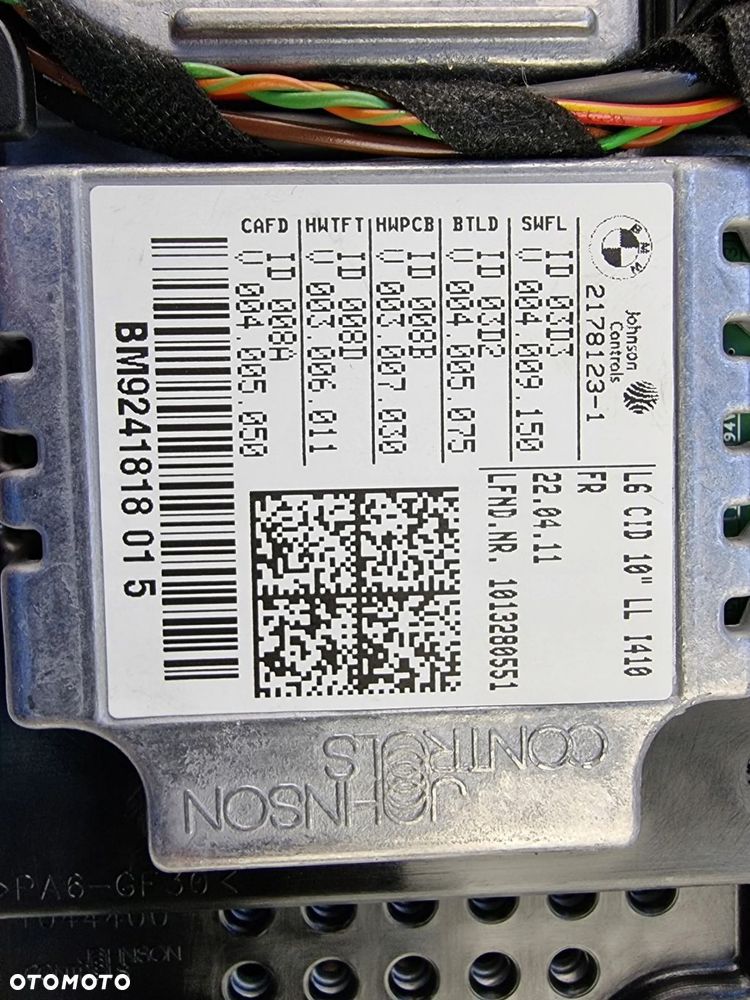 BMW F01 F02 F04 MONITOR WYŚWIETLACZ NAWIGACJI - 6