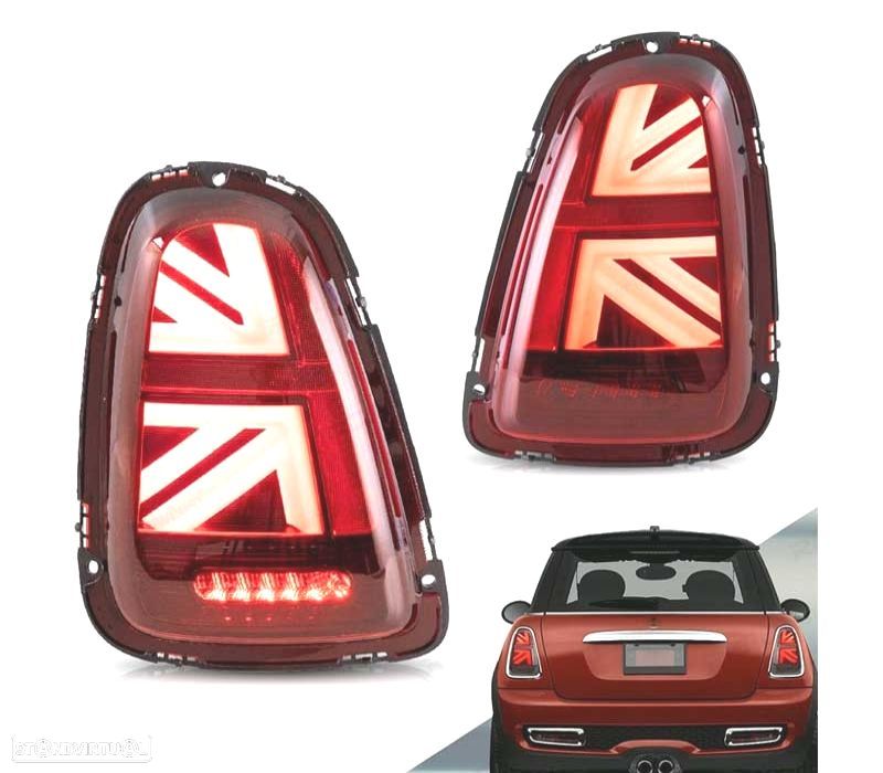 FAROLINS LED MINI COOPER R56 R57 07-14 VERMELHO - 1