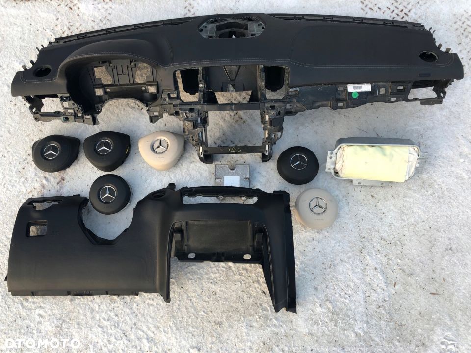 MERCEDES GLE W166 DESKA KONSOLA AIRBAG PASY SKÓRA - 4