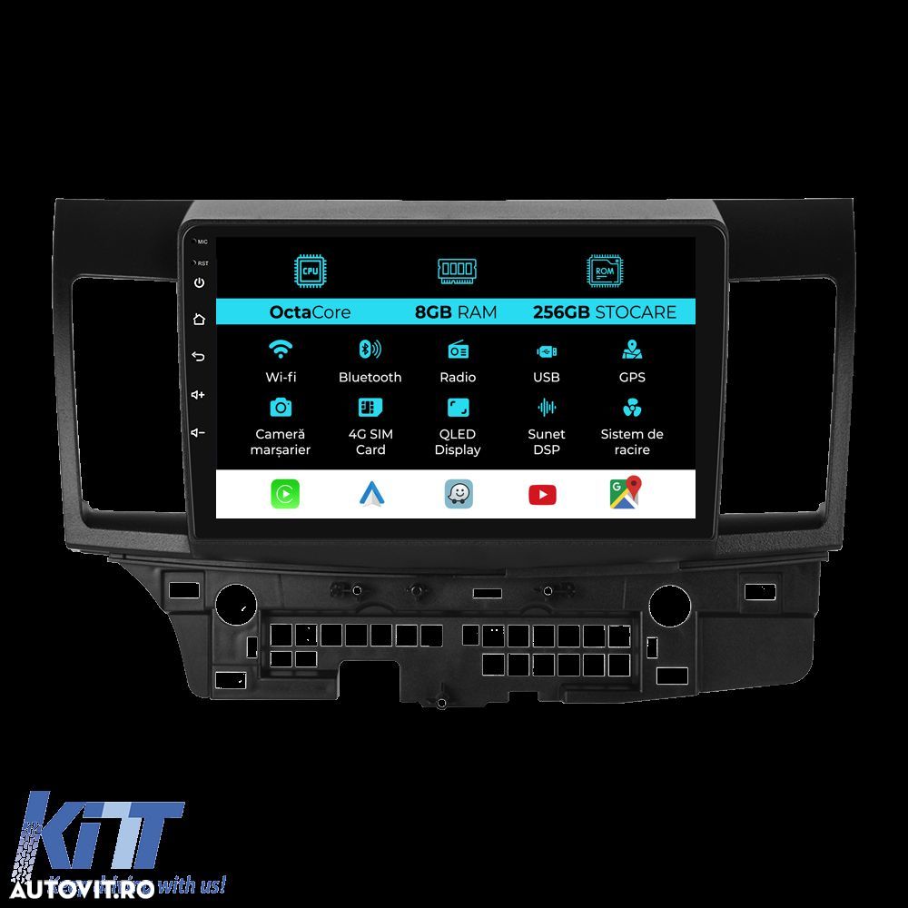 Navigatie Dedicata Mitsubishi Lancer (2007-2013), 9Inch, 8Gb Ram, 256G - 1