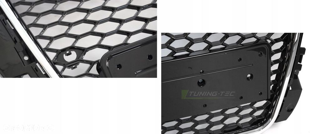 Atrapa Grill Kratka Plaster miodu chrom czarn RS look Audi A3 8p Lift 2008- - 4