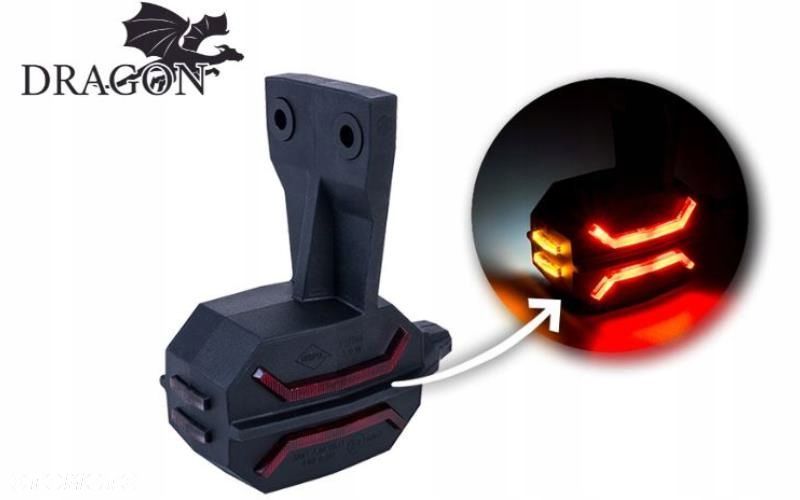 lampa obrysowa led dragon lewa dragon biała pomarańczowa czerwoan 12/24v - 1