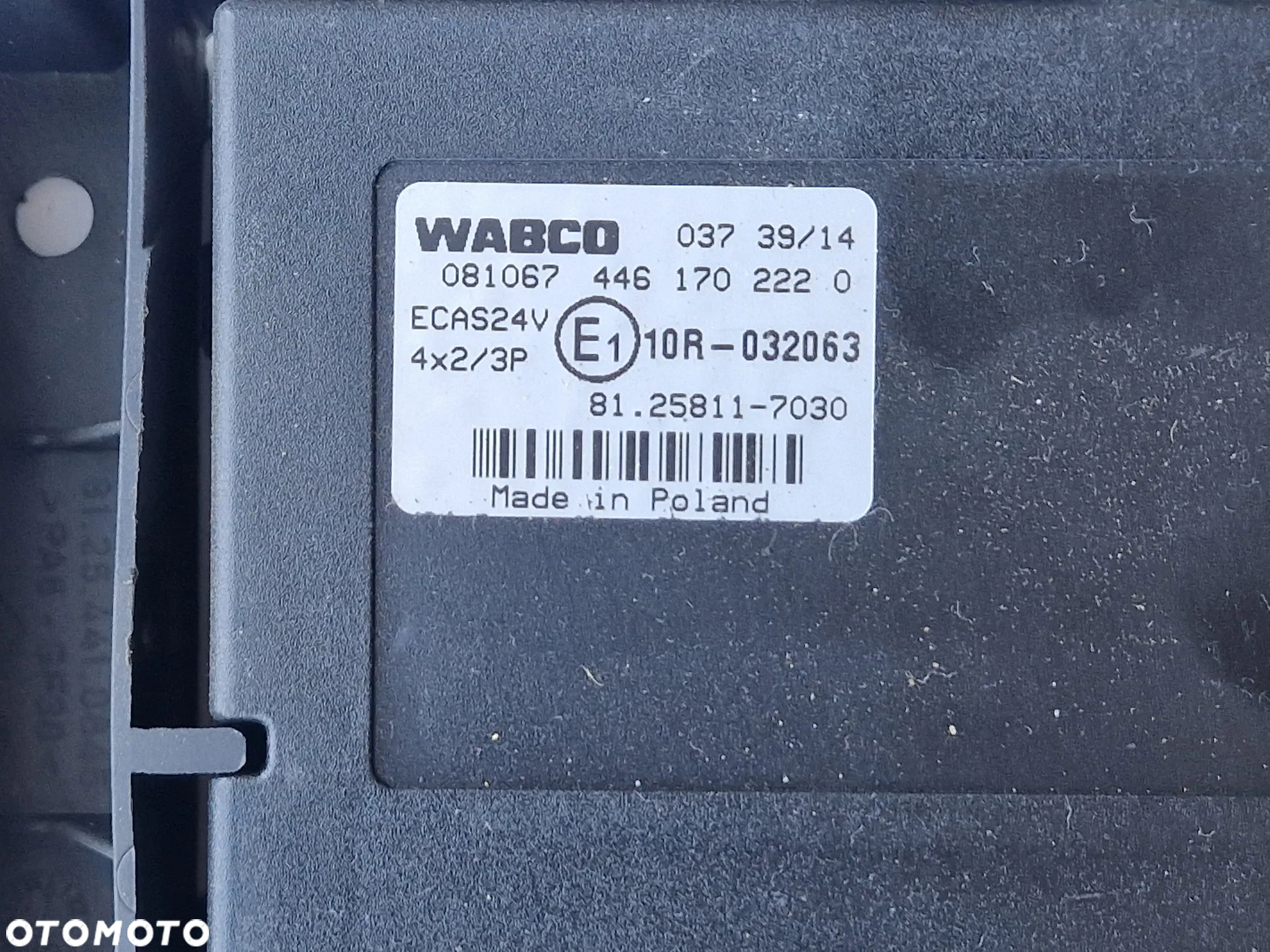STEROWNIK PODUSZEK ECAS 4x2 MAN TGA TGX TGL TGM TGS  81258117030 4461702220 - 2