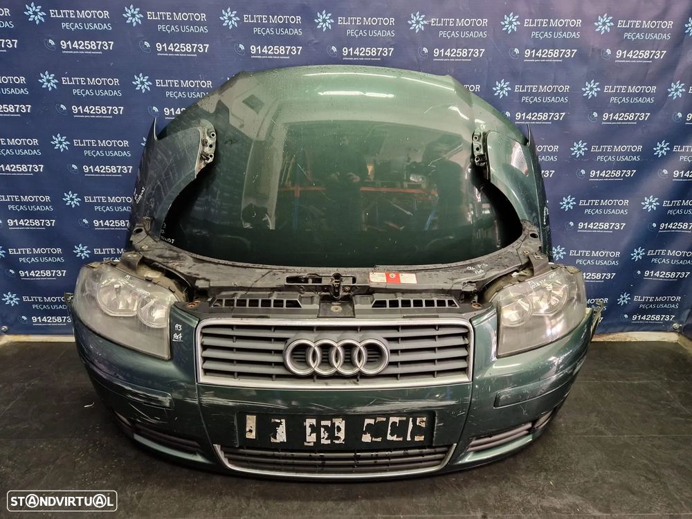 Frente completa usada AUDI A3 8P 2.0 TDI capot parachoques guardalamas oticas radiadores - 3