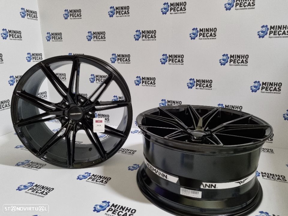 Jantes Veemann (V-FS49) em 19" (5x120) Preto Brilho - 5