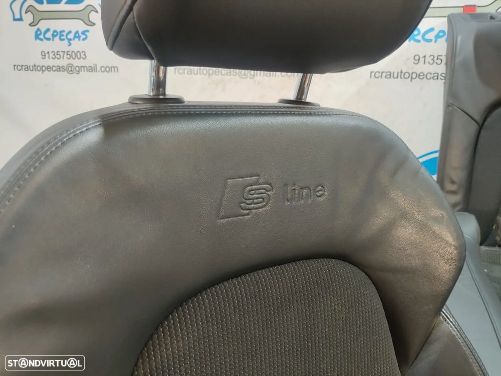 Conjunto Bancos Pele Tecido Audi A5 8T 8TA Sportback S Line S-Line eléctricos - 11