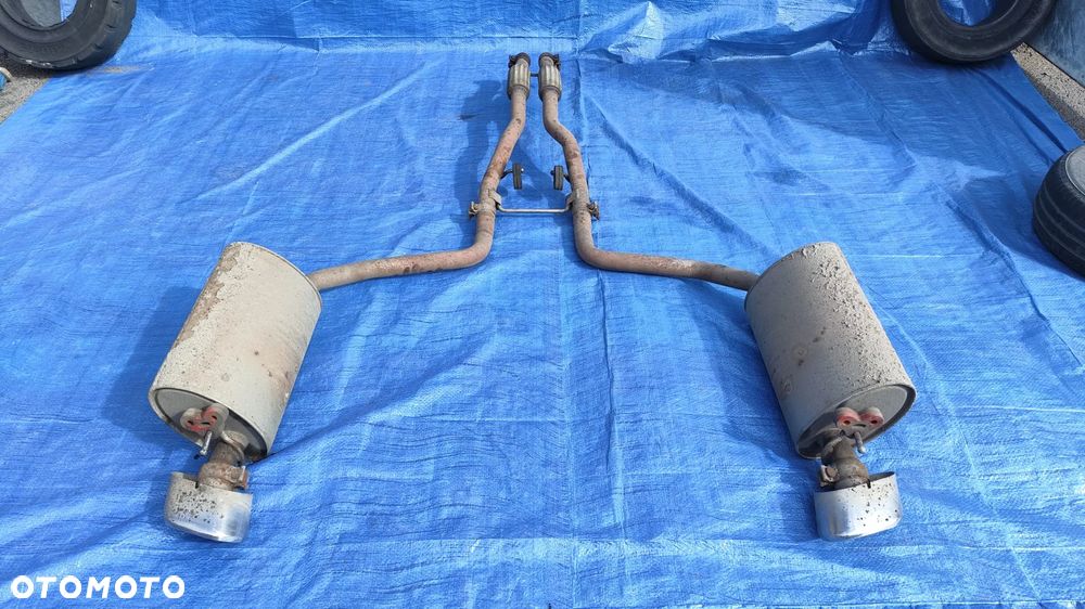 WYDECH TŁUMIK LEWY PRAWY RURA WYDECHOWA ZLĄCZKA ELASTYCZNA JAGUAR XJ X351 LONG 3.0D