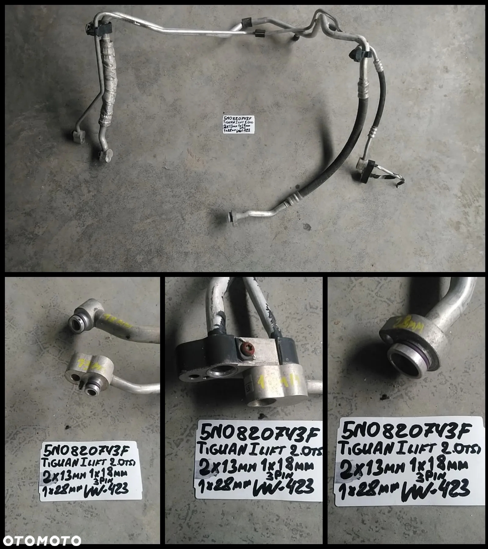 VW AUDI SEAT SKODA PRZEWÓD KLIMATYZACJI NR422-NR-642/4 - 3