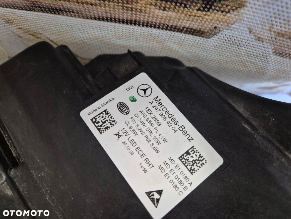 mercedes gla w247 mutibeam lift 25\'\' prawa lampa idealna - 6