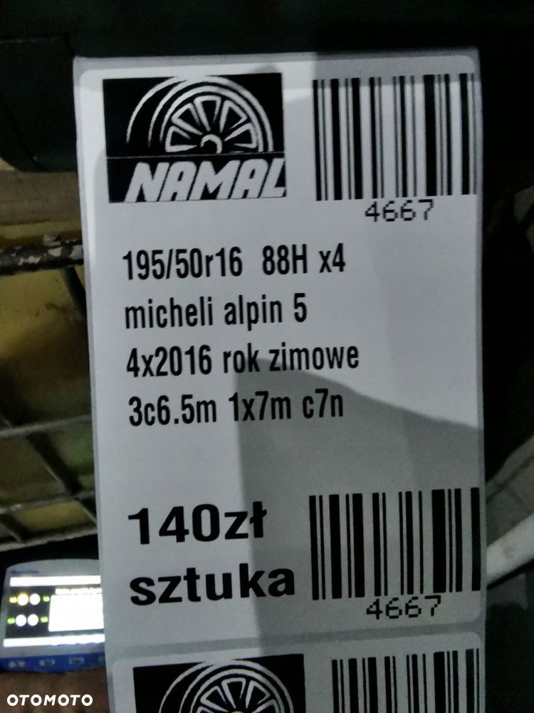 195/50r16 michelin 2016 zimowe 6,5mm 4667 - 8