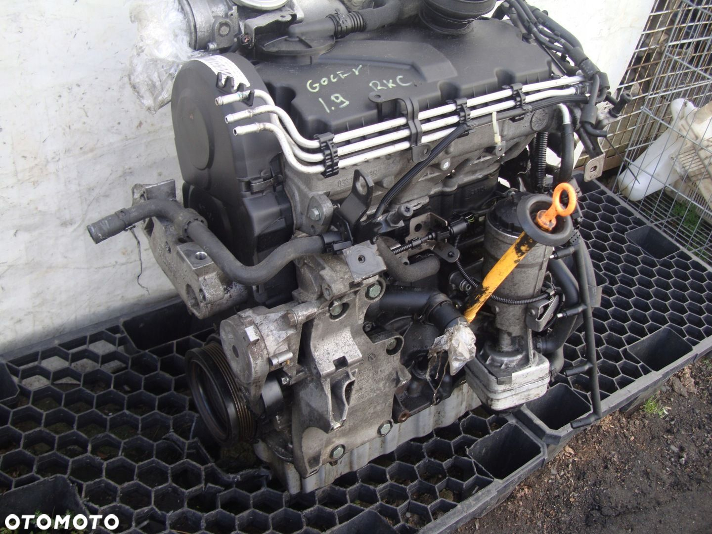 SILNIK KOMPLETNY BKC TURBINA UKŁAD PALIWOWY VW GOLF 1,9 TDI 04-09 - 5