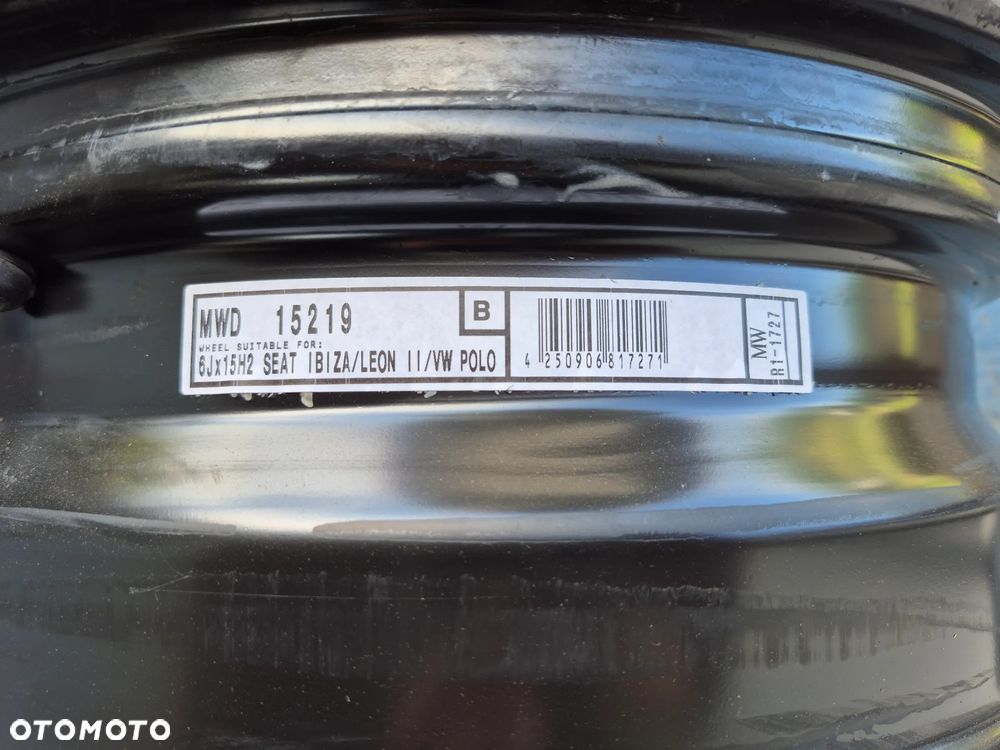VW Polo Skoda Seat Felgi Stalowe 15 5x100 - 6