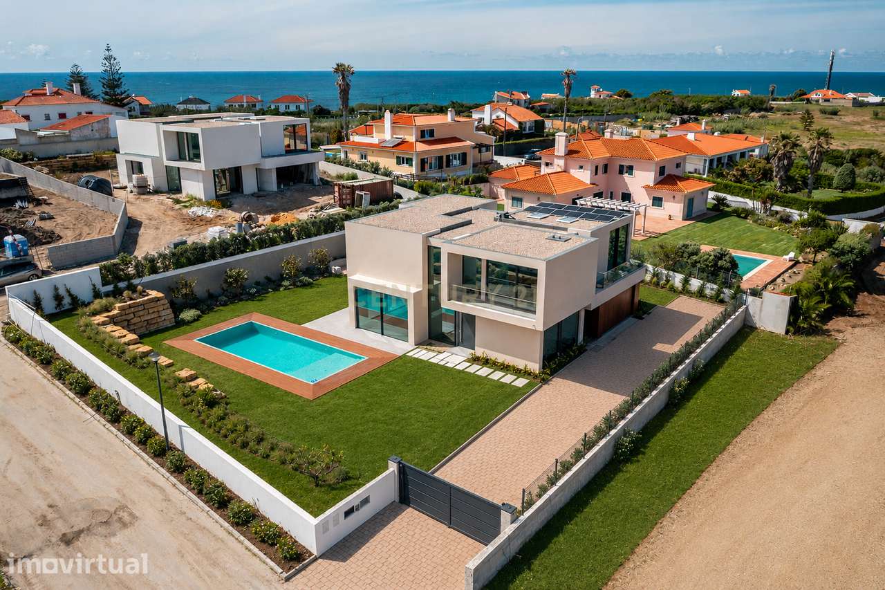 Moradia T5 Nova de Luxo com Piscina em Colares, Sintra | Jardim Privad - Grande imagem: 2/31