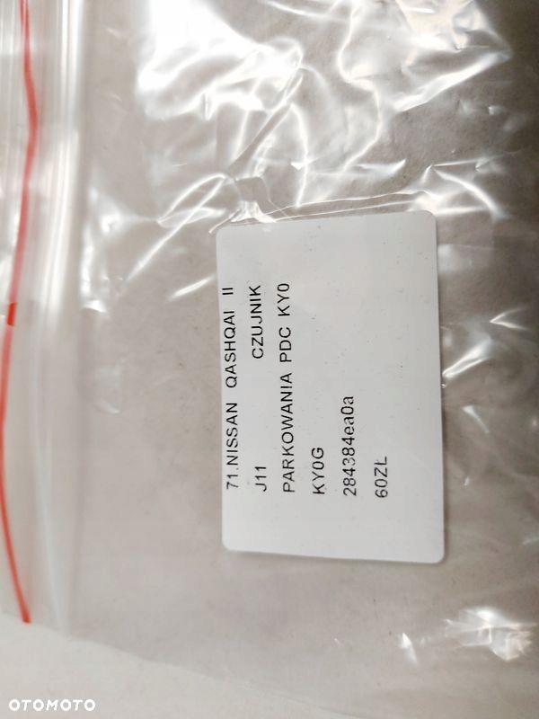 NISSAN QASHQAI 2 II J11 CZUJNIK PARKOWANIA PDC KY0 KYO G 284384EA0A - 5