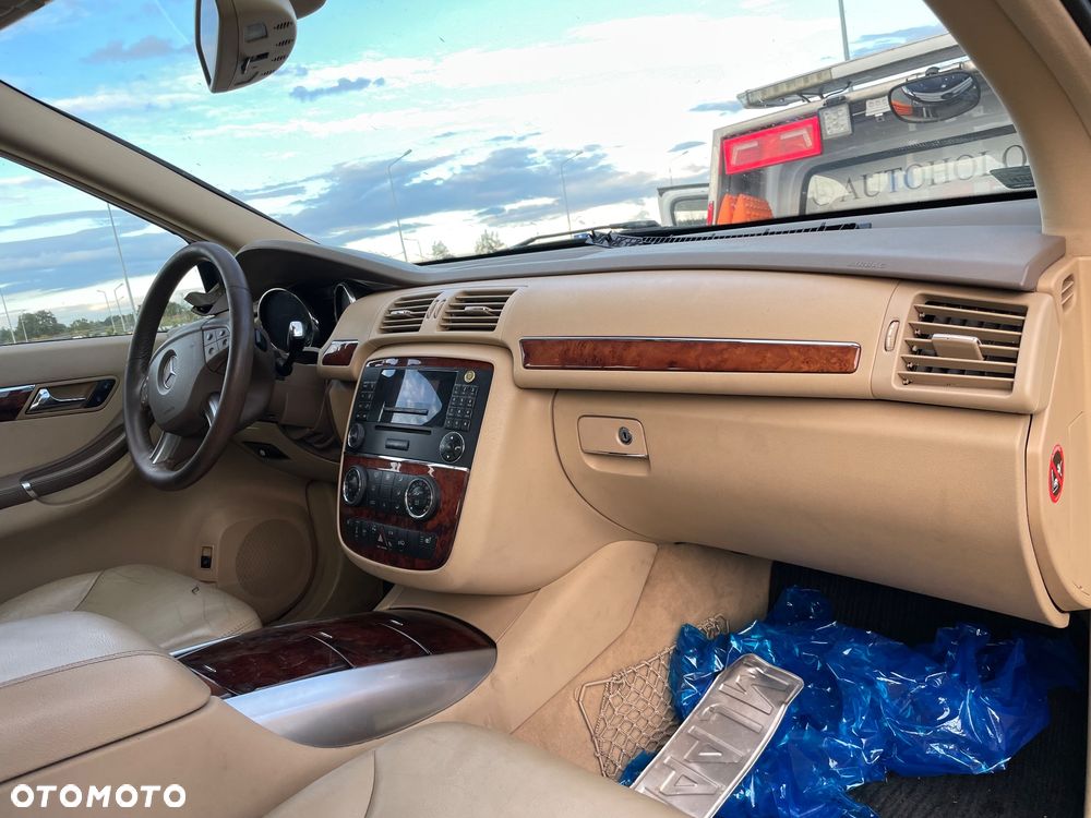 Mercedes R 251 konsola deska kokpit oryginał czarna antracyt kratka dekor panel poduszka air bag BEŻOWA BEŻ poduszka kratka dekor