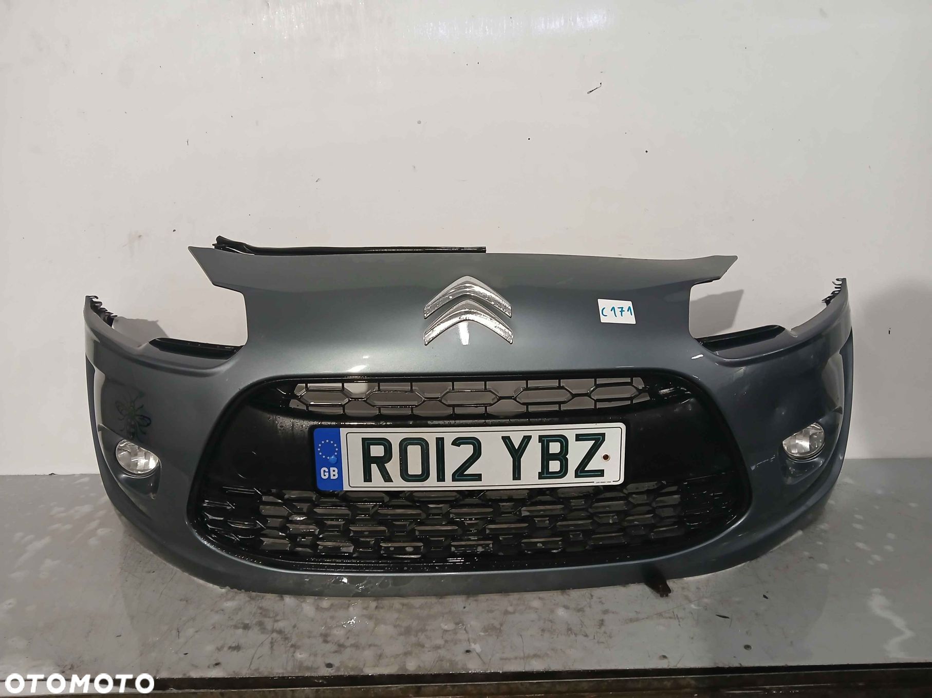 ZDERZAK PRZÓD PRZEDNI | CITROEN C3 II 2 GEN. HALOGENY GRILL KTP - 1