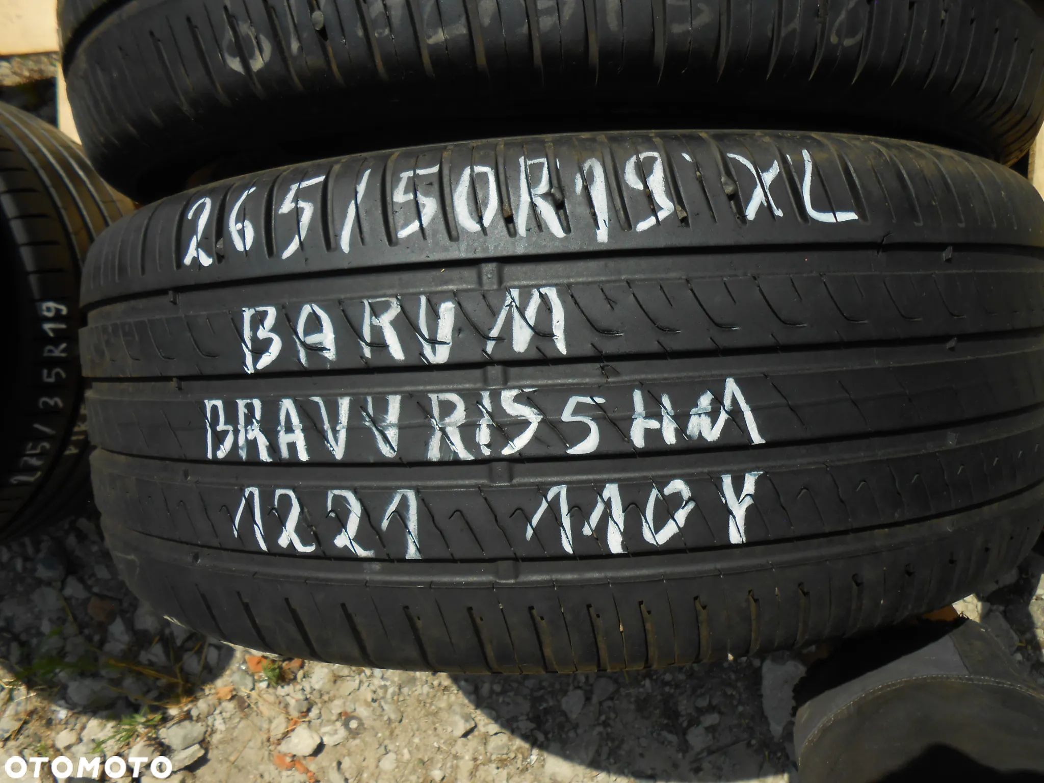 OPONA POJEDYNKA  265/50R19 BARUM BRAVURIS 5HM XL DOT 1221 7.3MM - 1