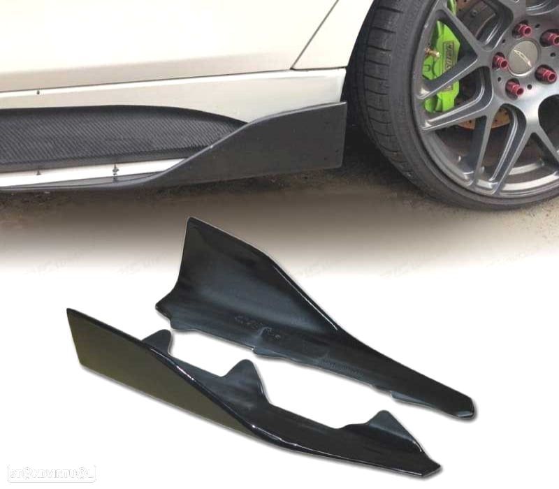 SPLITTERS EMBALADEIRAS PARA BMW F87 M2 F30 F31 F22 F23 PRETO - 1