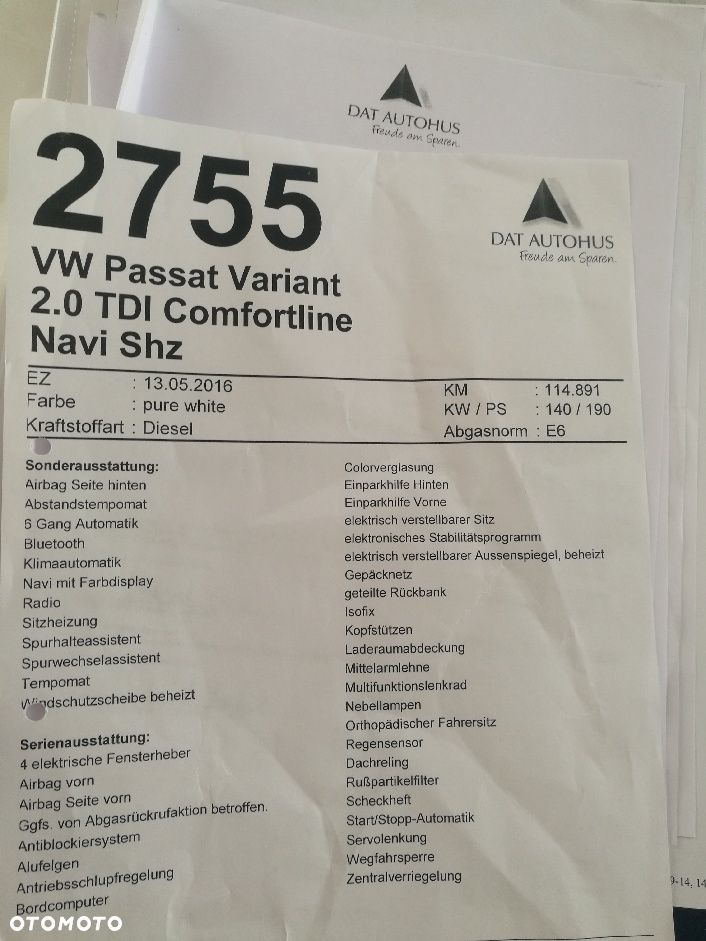 Volkswagen Passat 2.0 TDI SCR (BlueMotion Technology) DSG Comfortline - 5