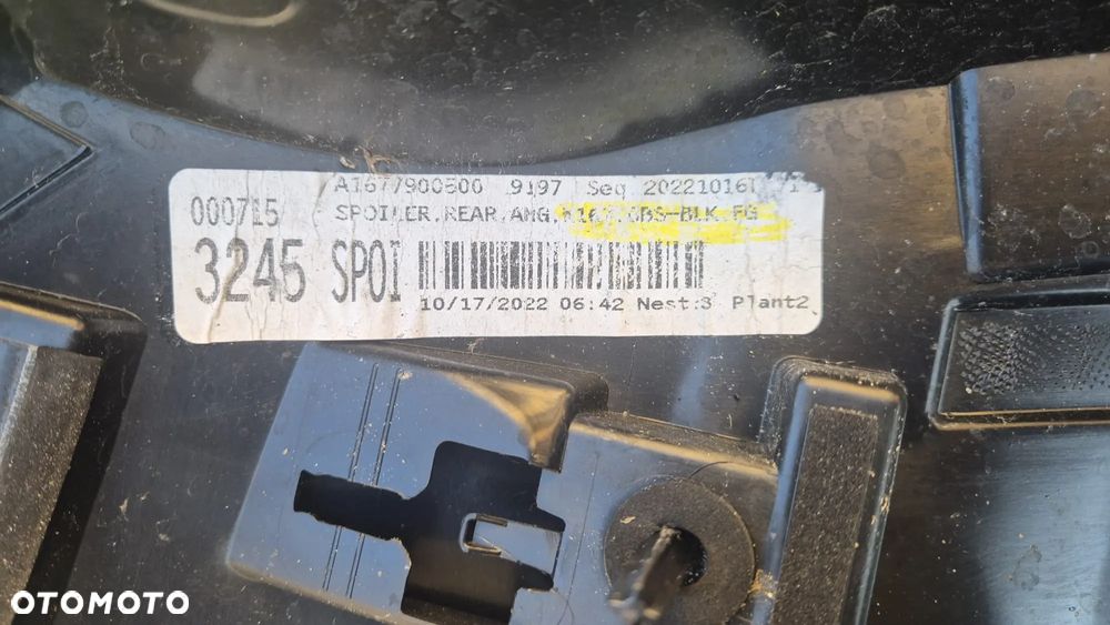 MERCEDES GLS 167 Spojler blenda klapy tył tylnej bagażnika pokrywy światło STOP  A1677900500 - 8