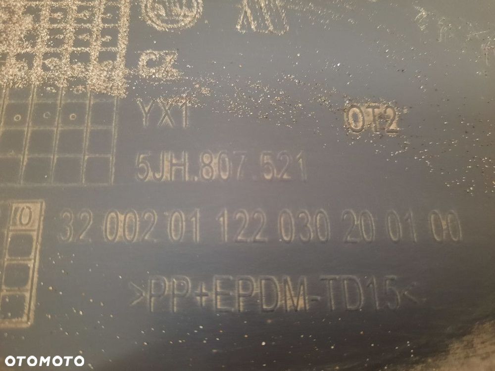 SKODA RAPID 12-19 DOKŁADKA ZDERZAKA TYŁ TYLNA  5JH807521 - 5