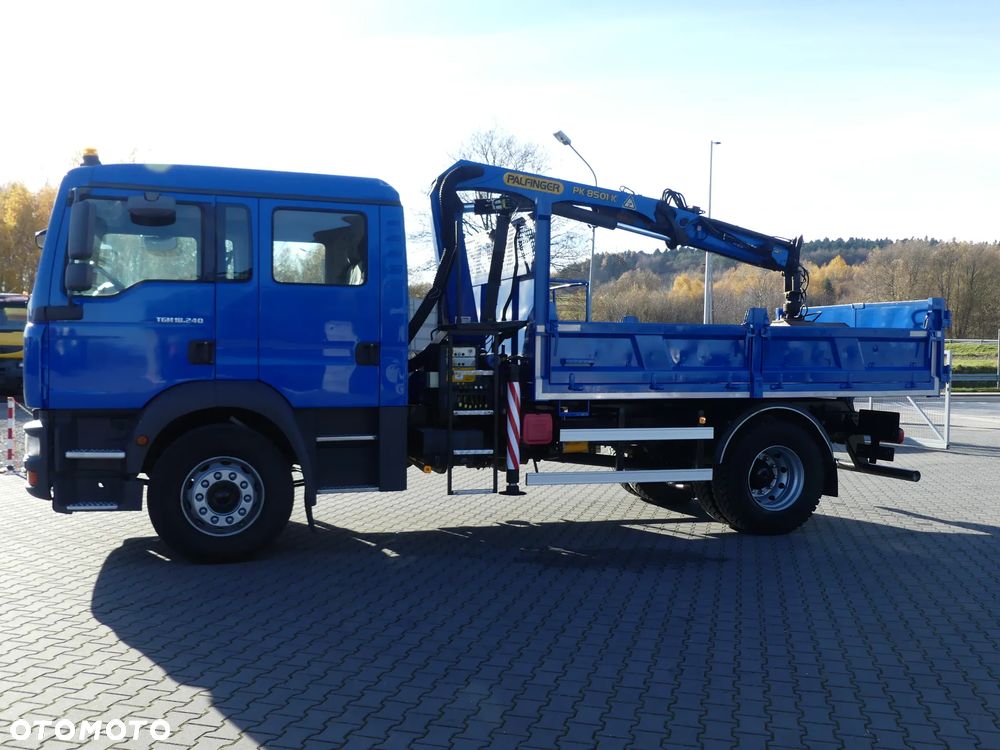 MAN TGM 18.240 / WYWROTKA + HDS / ŁYŻKA / DOKA / DŹWIG / - 7