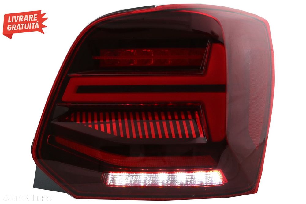 Stopuri Full LED VW POLO 6R 6C 61 (2011-2017) Semnal Dinamic Led Vento Look- livrare gratuita - 17