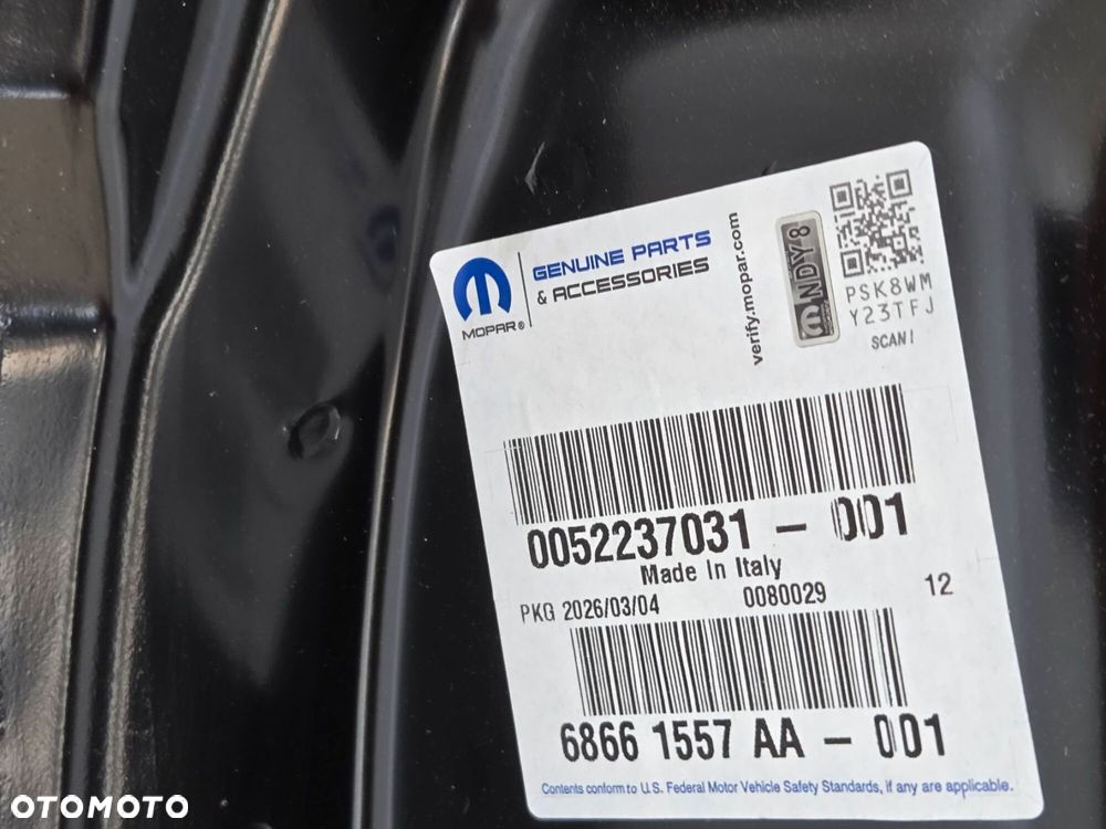 DRZWI PRZÓD PRAWE FIAT 500E ELEKTRYK 52237031 NOWE ORYGINAŁ - 14