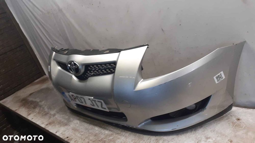 } ZDERZAK PRZÓD PRZEDNI TOYOTA AURIS I 1 1C0 SREBRNY HALOGENY DO MALOWANIA ! - 3