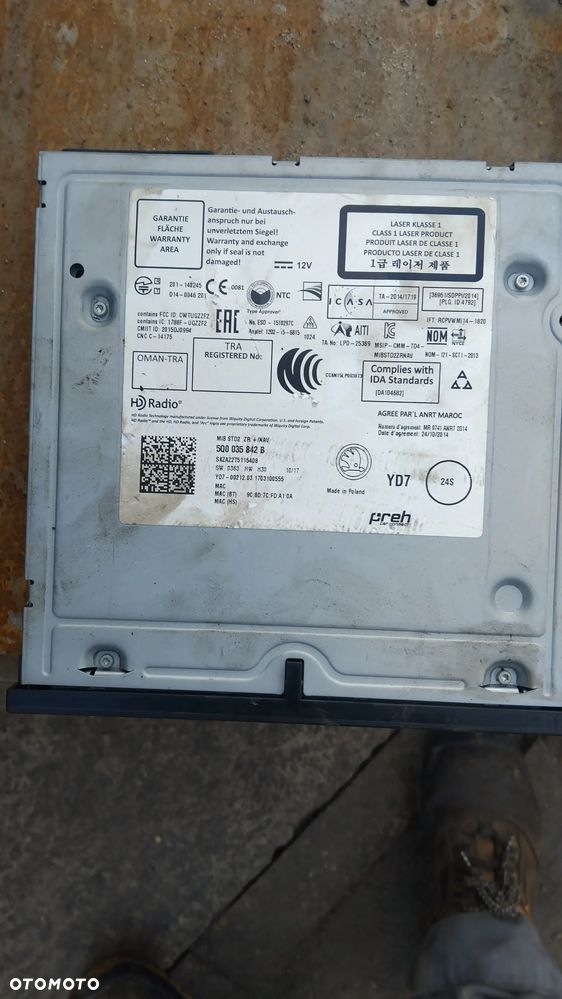 Multimedia Skoda 5Q0 035 842 B - 2