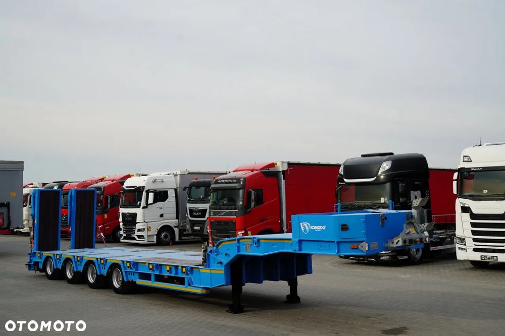 Inny KOMODO / KMD4 / NACZEPA LAWETA / NISKOPODWOZIE / OSIE SKRĘTNE / OŚ PODNOSZONA / NAJAZDY HYDRAULICZNE / - 11