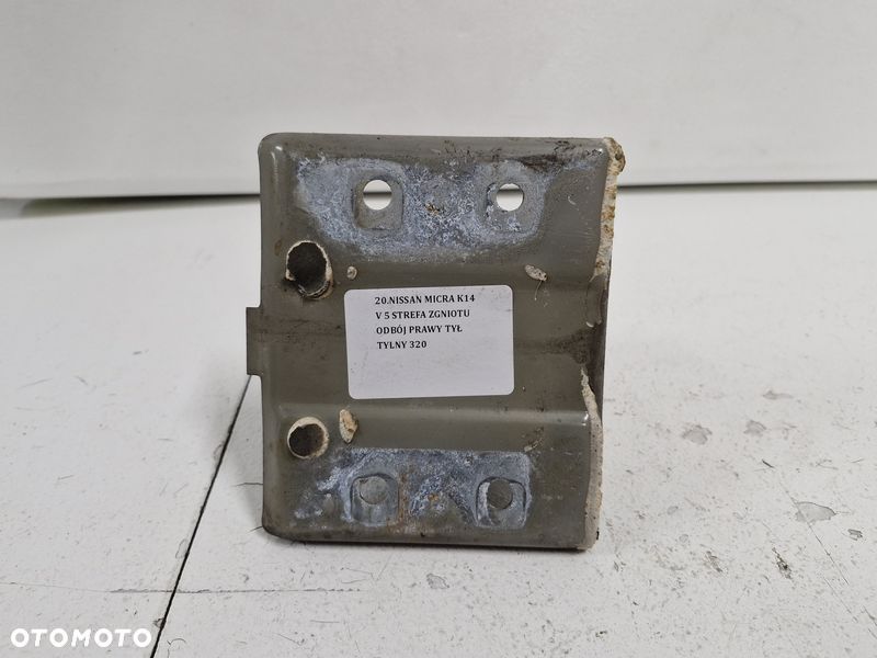 NISSAN MICRA K14 V 5 STREFA ZGNIOTU ODBÓJ PRAWY TYŁ TYLNY - 4
