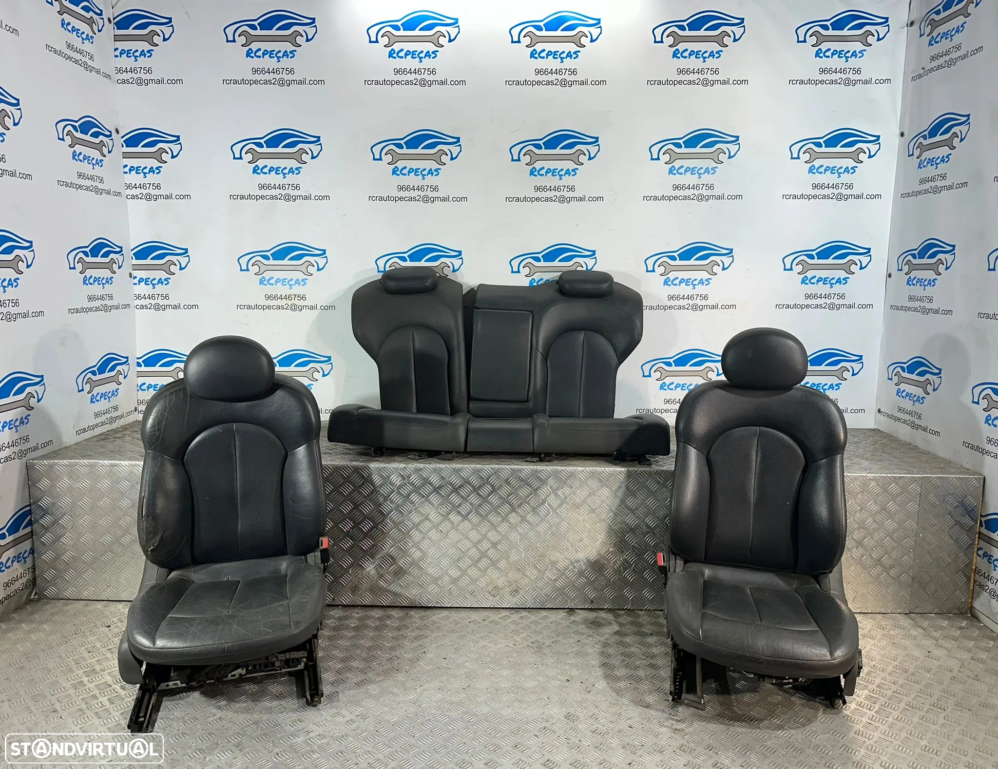 .Conjunto Bancos Originais Pele Mercedes Benz Classe C W203 Coupe 2008 – 2011 - 2