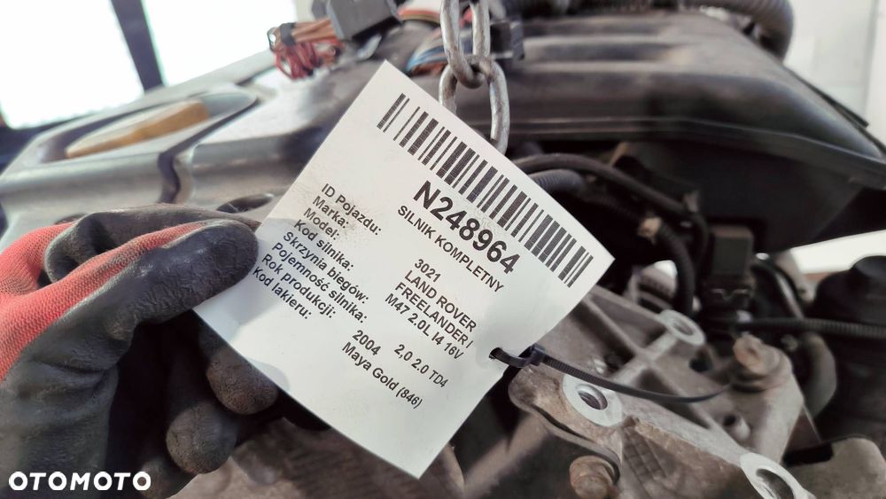 SILNIK KOMPLETNY LAND ROVER FREELANDER I M54 L20 2.0D - 4