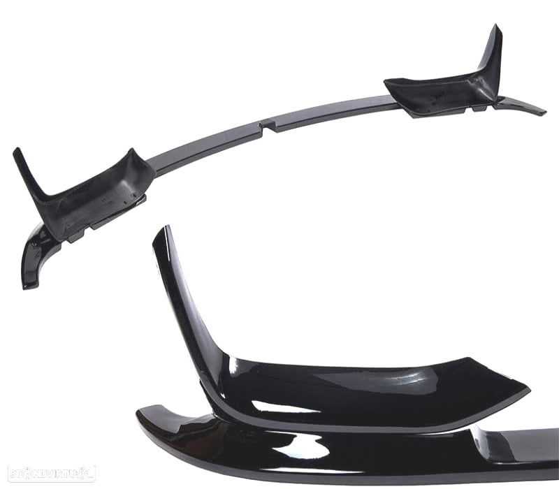 SPOILER LIP FRONTAL BMW F80 M3 F82 F83 M4 LOOK M PERFORMANCE PRETO BRILHANTE - 3