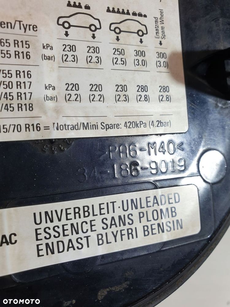 KLAPKA WLEWU PALIWA 9180503 OPEL VECTRA C EU Z20R - 9