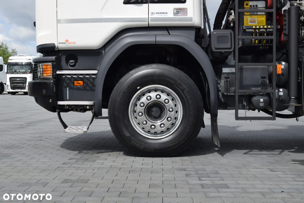 Scania G410 / 6x4 / EURO 6 / HDS PALFINGER PK 17.001 / WYSUW x3 / ROTATOR / CHYWTAK / STEROWANIE RADIOWE / WYWROTKA / HYDROBURTA / AUTOMAT / KAMERA COFANIA / NAWIGACJA / HAK / NISKI PRZEBIEG / 2017 / SERWISOWANY / SPROWADZONY - 12