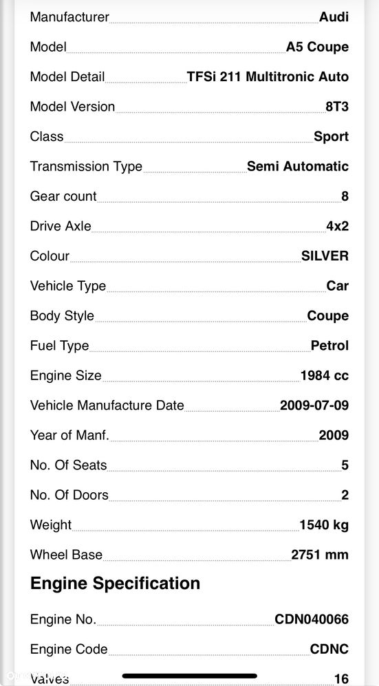 Silnik kompletny Audi A5 CDN CDNC film video 85 tys AUDI A4 B8 A6 A5 Q5 2.0 TFSI CDN - 17